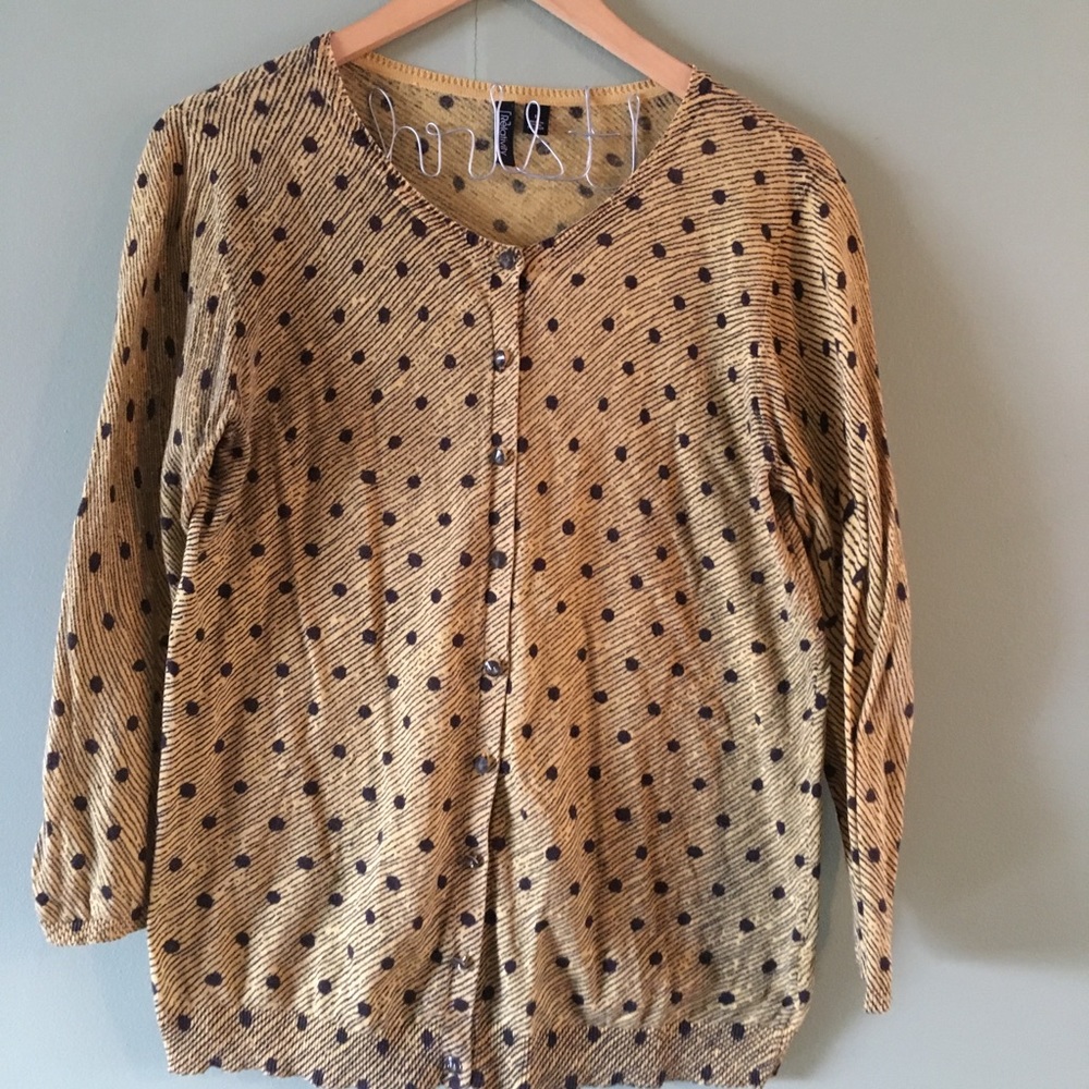 Relativity Mustard Color Cardigan Size L
